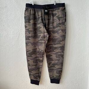 Under Armour Men's 2XL UA Sportstyle Elite Jogger Fitted Green Camo 1379663 $100